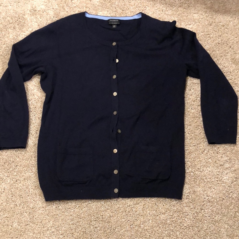 Like new Talbots cotton Cardigan Sweater. xS